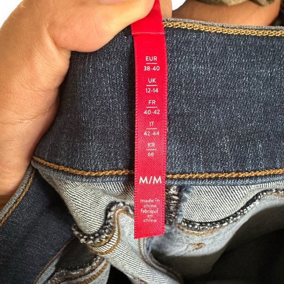 Spanx Blue Denim Distressed Skinny Jean Leggings
Stretch Size Medium High Rise - Picture 10 of 13